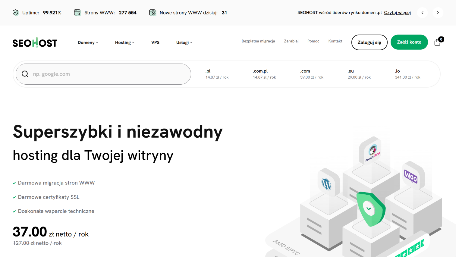 Kod rabatowy VIP50 do SeoHost — 50% zniżki na hosting i VPS
