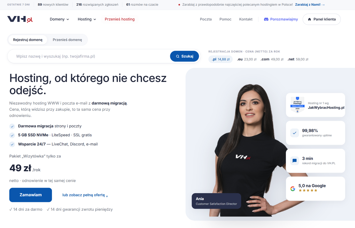 Kod rabatowy VH.pl „HOST" – 25% rabatu na hosting (2026)
