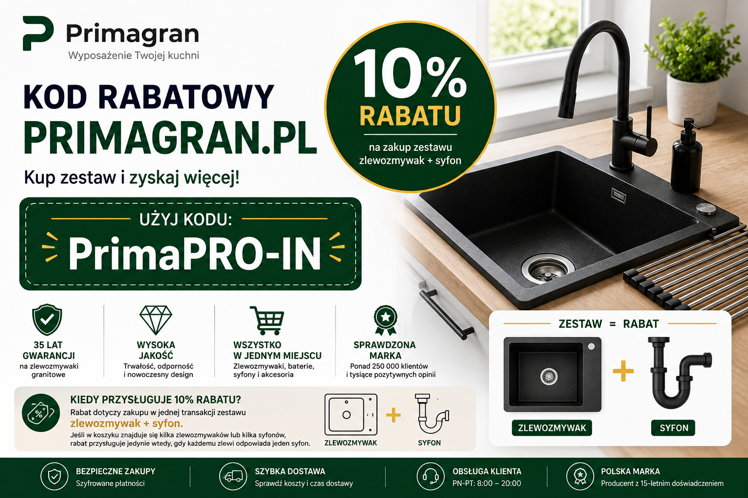 Czy jest kod rabatowy 20% do Primagran.pl?